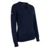 Callaway Ladies V-Neck Merino Sweater Dark Navy (412)