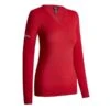 Callaway Ladies V-Neck Merino Sweater Tango Red (600)