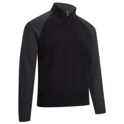 Callaway Gents Raglan ¼ Zip Sweater True Black (010)