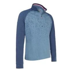 Callaway Gents Long Sleeve Trademark Chev Print Chillout Peacoat (484)