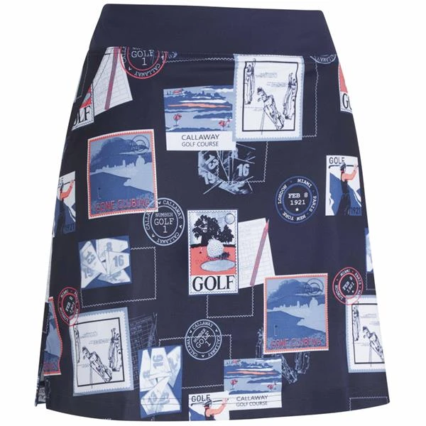Callaway Ladies Postcard Printed Skort Peacoat (410)