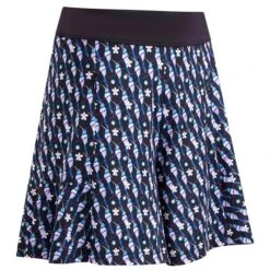 Callaway Ladies 18" Knit Hummingbird Print Shorts Caviar (002)