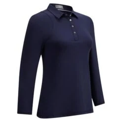 Callaway Ladies Swing Tech 3/4 Sleeve Polo Shirt Peacoat (410)