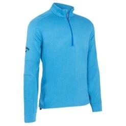 Callaway Gents Pullover Midweight Waffle Top Magnetic Blue (974)