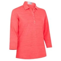 Callaway Ladies Space Dye Jersey Polo Shirt Geranium (692)