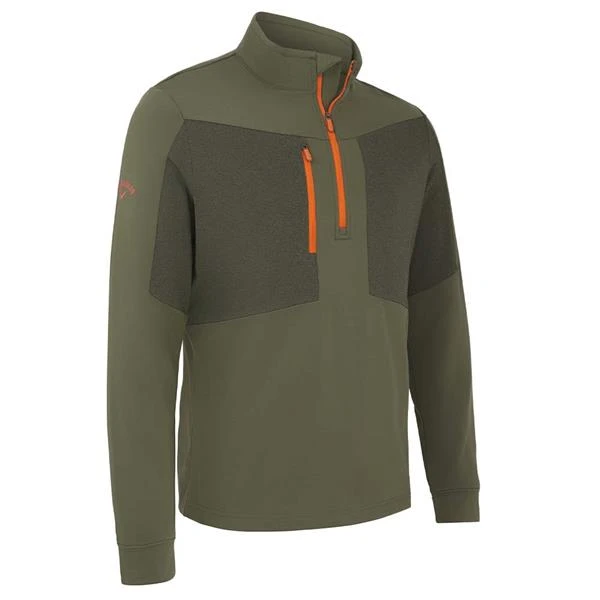 Callaway Gents Aquapel ½ Zip Pullover Black Lichen - Tigerlily (395)
