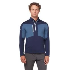 Callaway Gents Aquapel ½ Zip Pullover Peacot - Bright White (997)