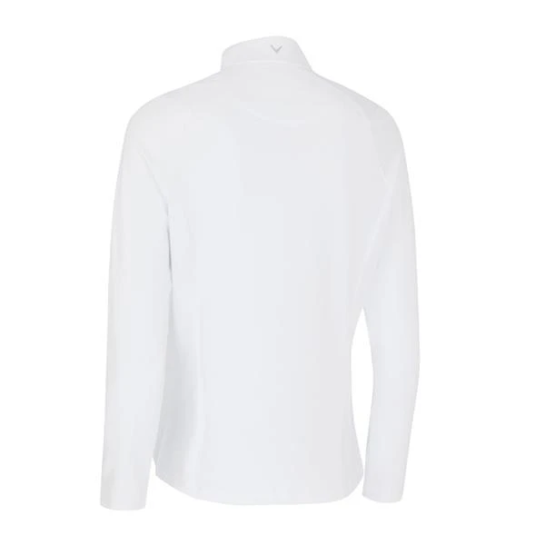 Callaway Ladies Thermal Long Sleeve Fleece Jersey Shirt Brilliant White (123) - Image 2
