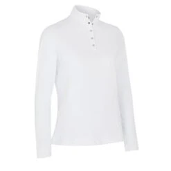 Callaway Ladies Thermal Long Sleeve Fleece Jersey Shirt Brilliant White (123)