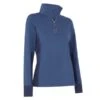 Callaway Ladies Space Dye Heather Aquapel Thermal Pullover True Navy Heather (413)