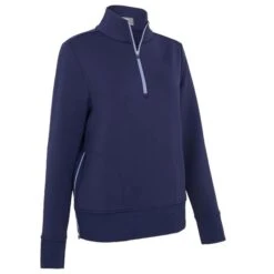 Callaway Ladies ¼ Zip With Side Shirt Peacoat (410)