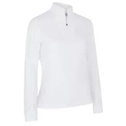 Callaway Ladies ¼ Zip Chev Top Brilliant White (123)