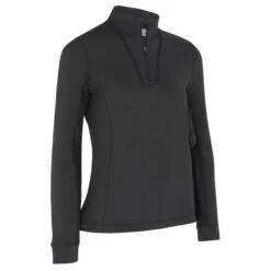 Callaway Ladies ¼ Zip Chev Top Caviar (002)