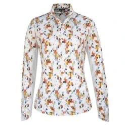 Callaway Ladies Shift Geo Printed SP Top White (123)