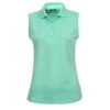 Callaway Ladies Solid Knit Sleeveless Polo Shirt Carnival Glass (385)