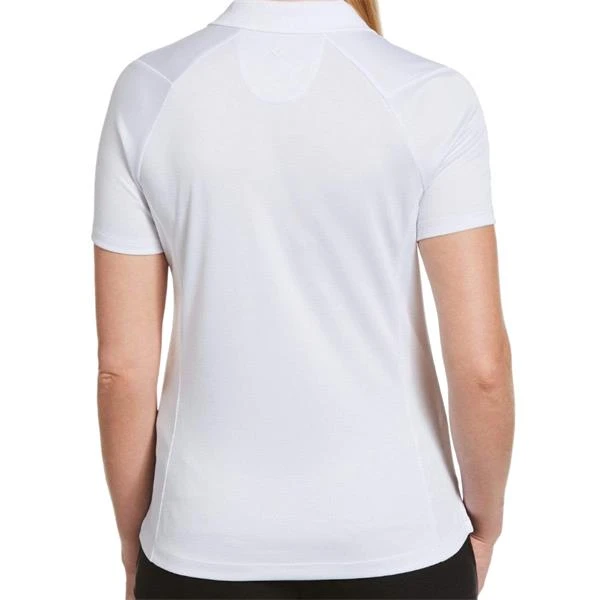 Callaway Ladies Solid Swing Polo Shirt Brilliant White (123) - Image 4