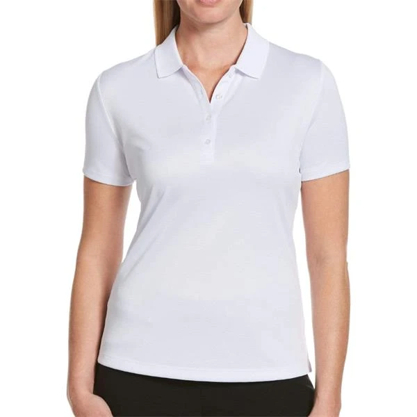 Callaway Ladies Solid Swing Polo Shirt Brilliant White (123) - Image 3