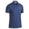Callaway Gents Solid Ribbed Polo Shirt Dress Blue (412)