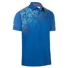 Callaway Gents Asymmetrical Mural Print Polo Shirt Limoges (973)