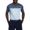 Callaway Gents Soft Touch Colour Block Polo Shirt Peacoat Heather (484)
