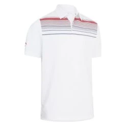 Callaway Gents Energized Stripe Polo Shirt Bright White (100)