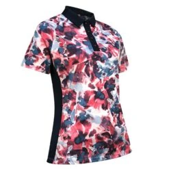 Callaway Ladies Short Sleeve Floral Polo Top Fruit Dove (683)