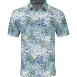 Callaway All-Over Abstract Artisan Print Shirt Polo Short Sleeve Golf Apparel