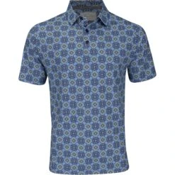 Callaway Artisan Foulard Print Shirt Polo Short Sleeve Golf Apparel