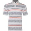 Callaway Space Dye Herringbone Stripe Shirt Polo Short Sleeve Golf Apparel