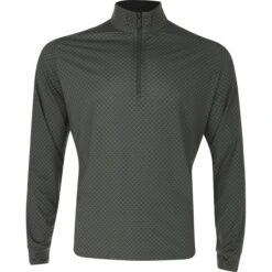 Callaway Trademark Chev Stitched Printed Sun Protection 1/4-Zip Outerwear Pullover Golf Apparel
