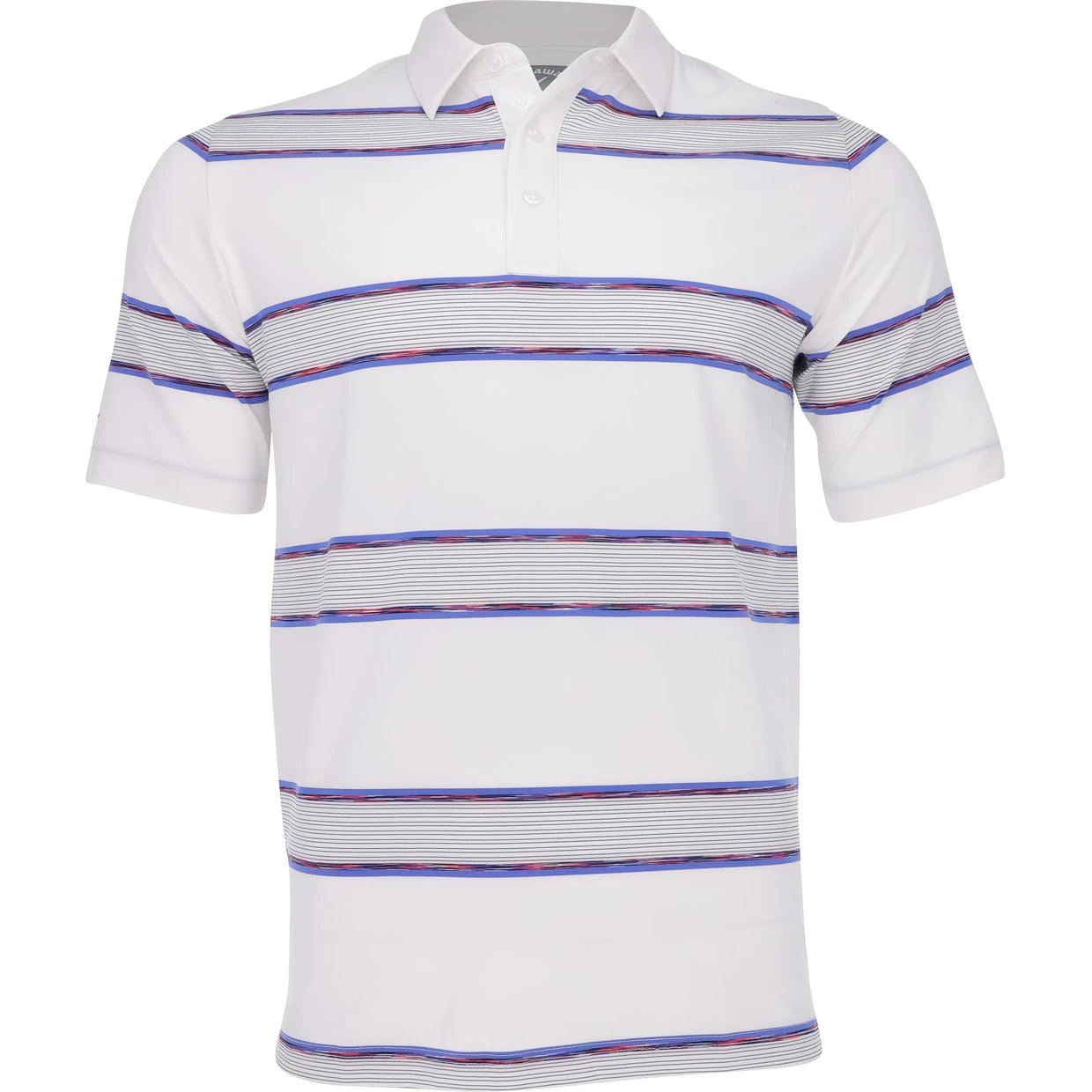 Callaway Yarn-Dyed Space Dye Filtered Stripe Shirt Polo Short Sleeve Golf Apparel