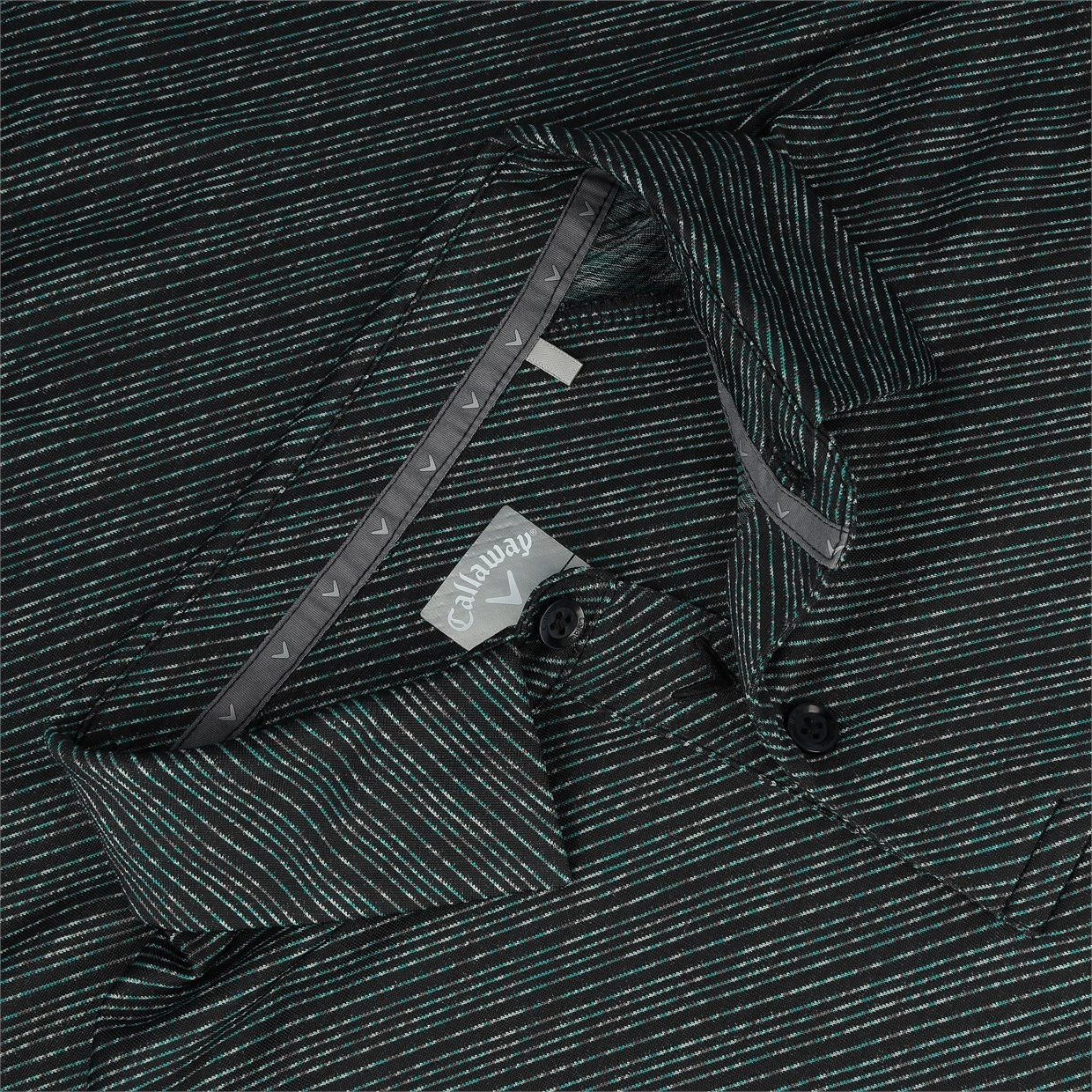 Callaway Yarn-Dyed Ventilated Space Dye Twill Shirt Polo Short Sleeve Golf Apparel - Image 5