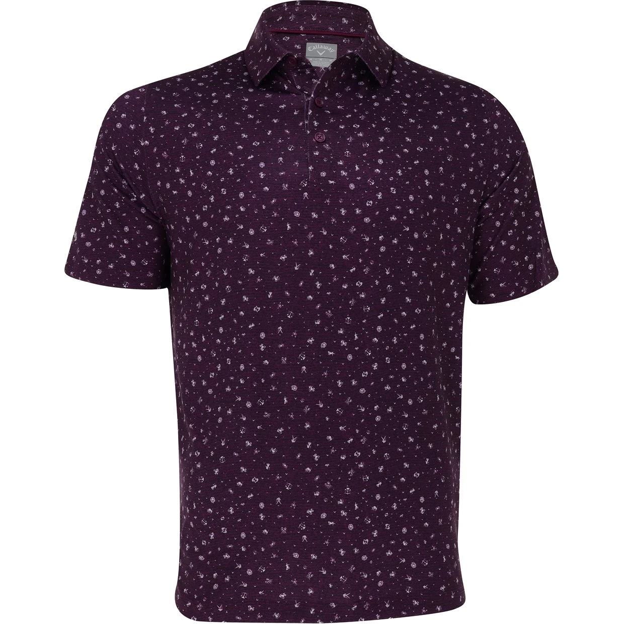 Callaway Zodiac Novelty Print Shirt Polo Short Sleeve Golf Apparel